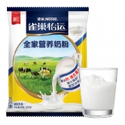 雀巢Nestle 奶粉 全家营养甜奶粉 袋装300g 高钙维生素D 冲调饮品