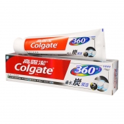 高露洁（Colgate） 360° 全面口腔健康 备长炭深洁 牙膏 180g（减少细菌，齿缝深洁）